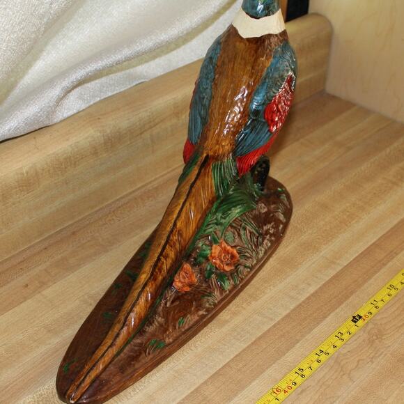 Vintage Holland Mold Ceramic Pheasant Hand Painted Bird Figurine - Picture 4 of 6